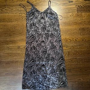 New with tags ASOS zebra print slip dress from asos.